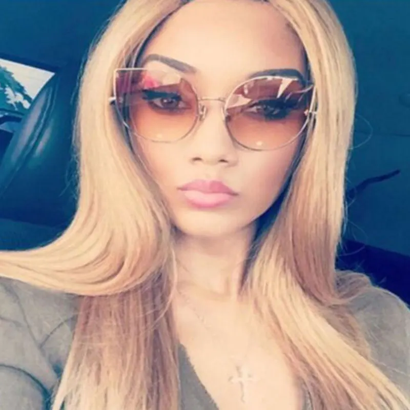 Солнцезащитные очки кошачий глаз женские в металлической оправе|brand sun glasses|designer