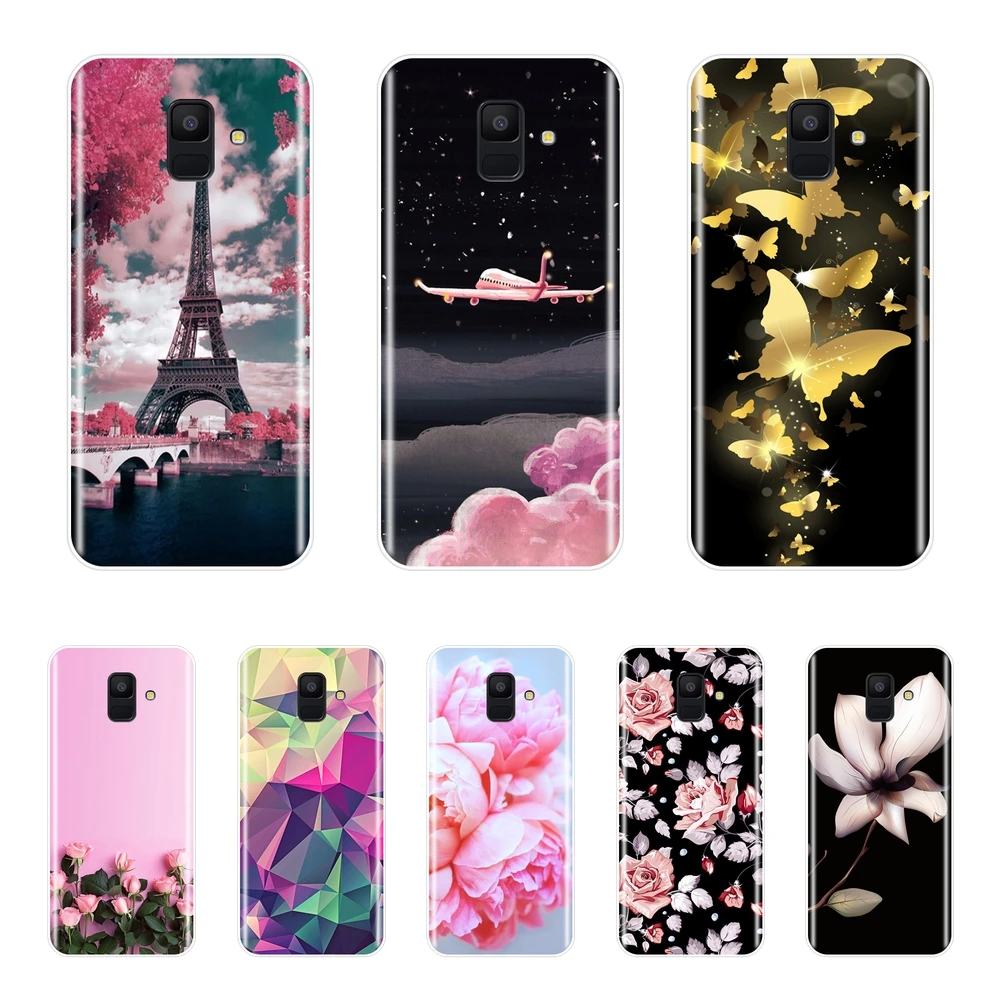 Phone Cases For Samsung Galaxy A6 A8 Plus 2018 A5 A7 Case Silicone Soft Back Cover A3 2016 2017 | Мобильные телефоны и