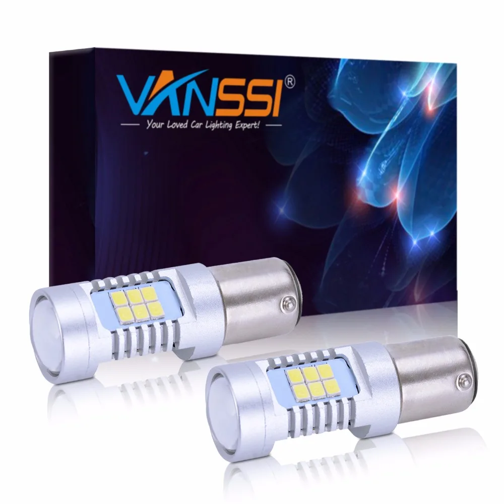 2 шт. 1157 Bay15d P21/5 Вт светодиодный лампы высокой мощности 21smd 2835 Светодиодный задний светильник белый красный для Lada Granta VANSSI