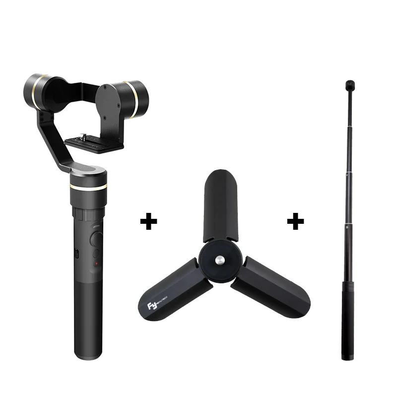 G5GS tripod pole FeiyuTech Feiyu G5GS 3-осевая карманная экшн Камера Gimbal брызгозащищенное стабилизатор для sony X3000 X3000R AS50 AS50R - Цвет: G5GS tripod pole