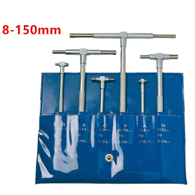 8-150mm (5/16 &quot-6&quot) Telescoping Gauge set 6pcs/set internal gauge Hole Gauges for Quick inside measurements of holes | Инструменты