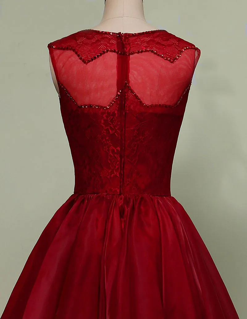 Ким Кардашьян Высокая Низкая бисера Формальные Вечерние платья Бургундия