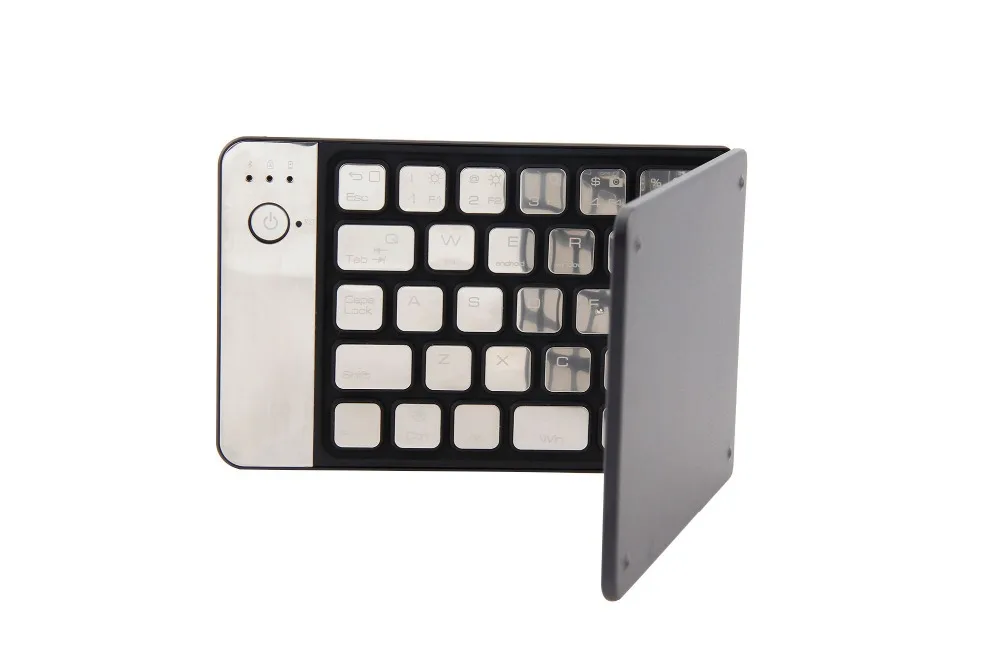 Алюминиевый Сплав Мини Складная Беспроводная Bluetooth тонкая английская клавиатура
