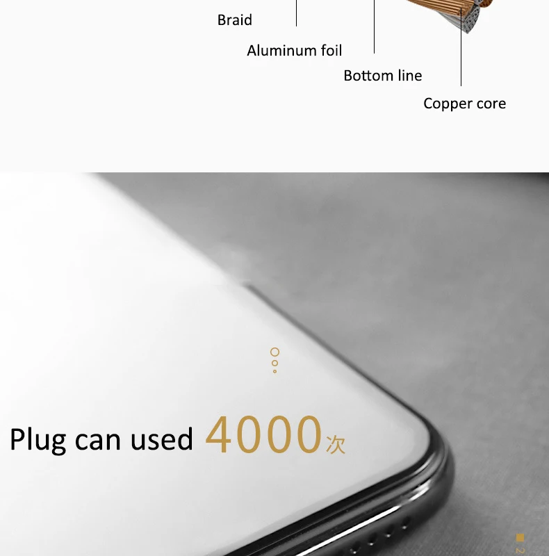 Кабель usb type c QC 3,0 3A кабель для быстрой зарядки для samsung s10 s9 s8 huawei P30 pro Кабель для освещения для iphone 8 X XS цинковый сплав