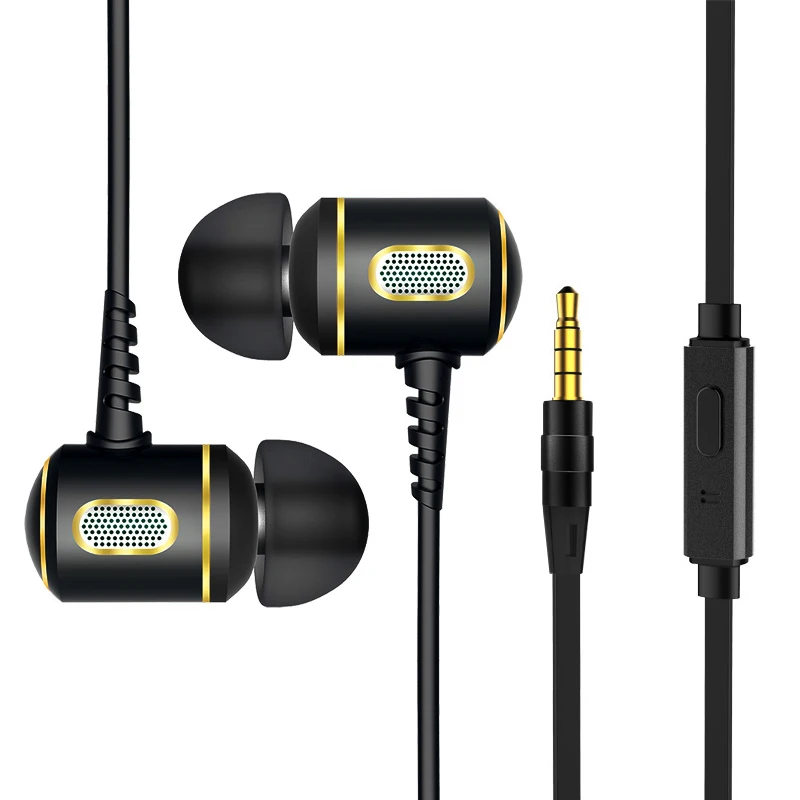 MISR H04 Бас Звук наушники в ухо с микрофоном Микрофон для Xiaomi iPhone Samsung Huawei Проводная