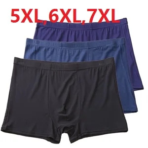 5XL, 6XL, 7XL мужские удобные шорты-боксеры, мужское сексуальное нижнее белье, боксеры из бамбукового волокна, 4 шт.лот, нижнее белье для мужчин, бесплатная доставка