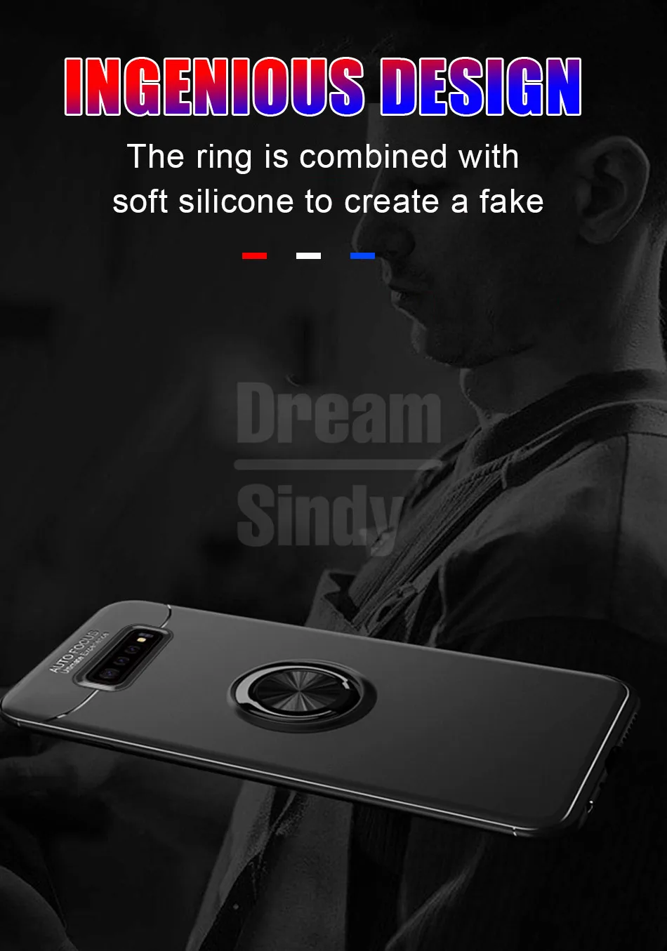 Роскошный противоударный мягкий чехол для samsung Galaxy S10 S8 S9 PLus S10 Lite, кольцевой кронштейн для Note 8 9, автомобильный Магнитный бампер, чехол