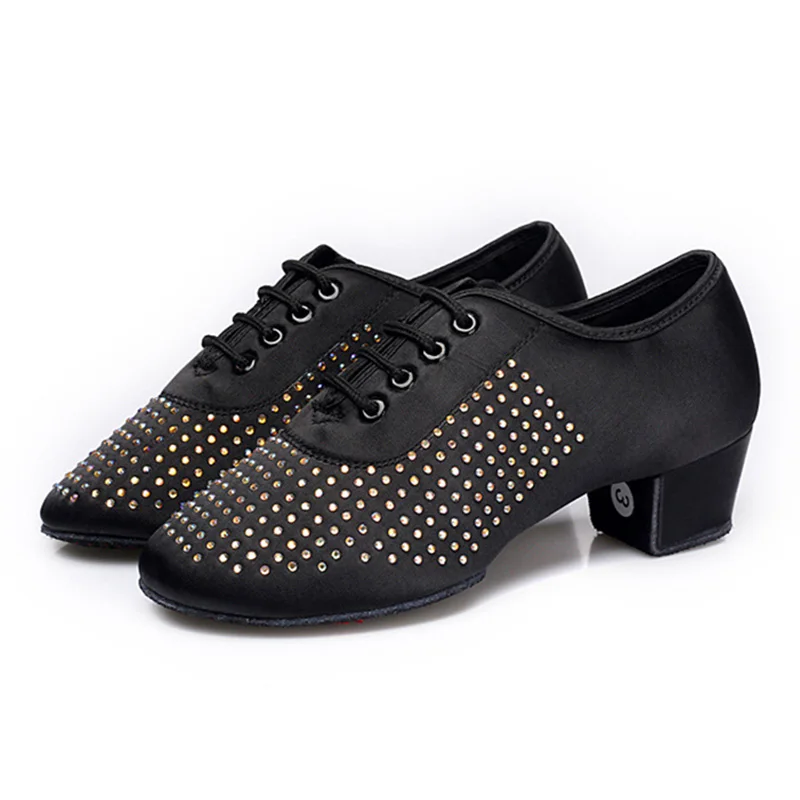 Новинка стильная детская обувь для бальных танцев USHINE черные красные золотые