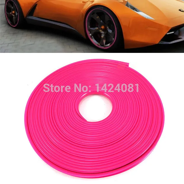 7-метровая стандартная полоса для защиты шин Резиновая литья красная желтая