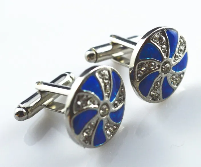 

Free shipping, fashion cufflinks shirt cuffs, men's blue cufflinks