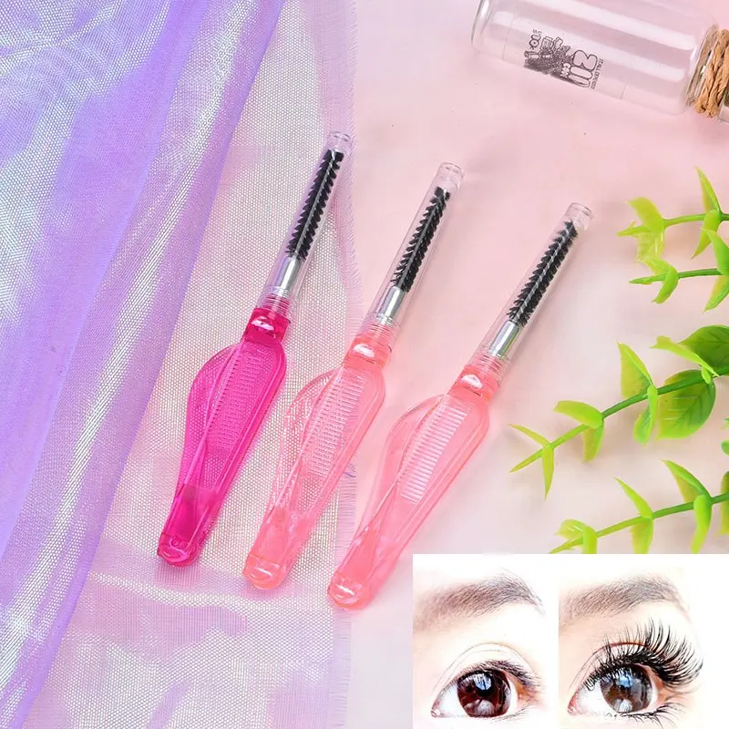 1Pc New Double-headed Antibacterial Foldable Mascara Wands Applicator Wand Brushes Eyelash Comb Beauty Makeup Tool | Красота и