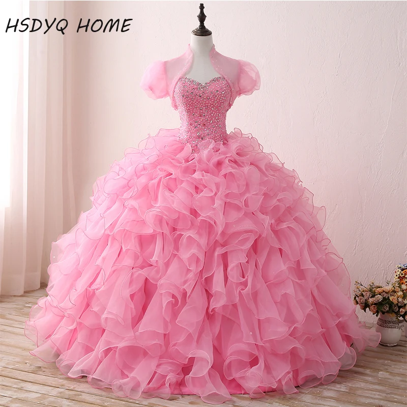 Quinceanera платья с курткой дешевые 2017 бальное платье Vestidos De 15 Anos удивительные на день