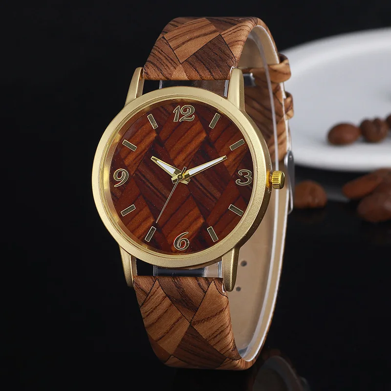 

Fashion Casual Women's Quartz Wristwatches Leather Women's Bracelet Watches Grid pattern Relogio Feminino Clock Children's Gift