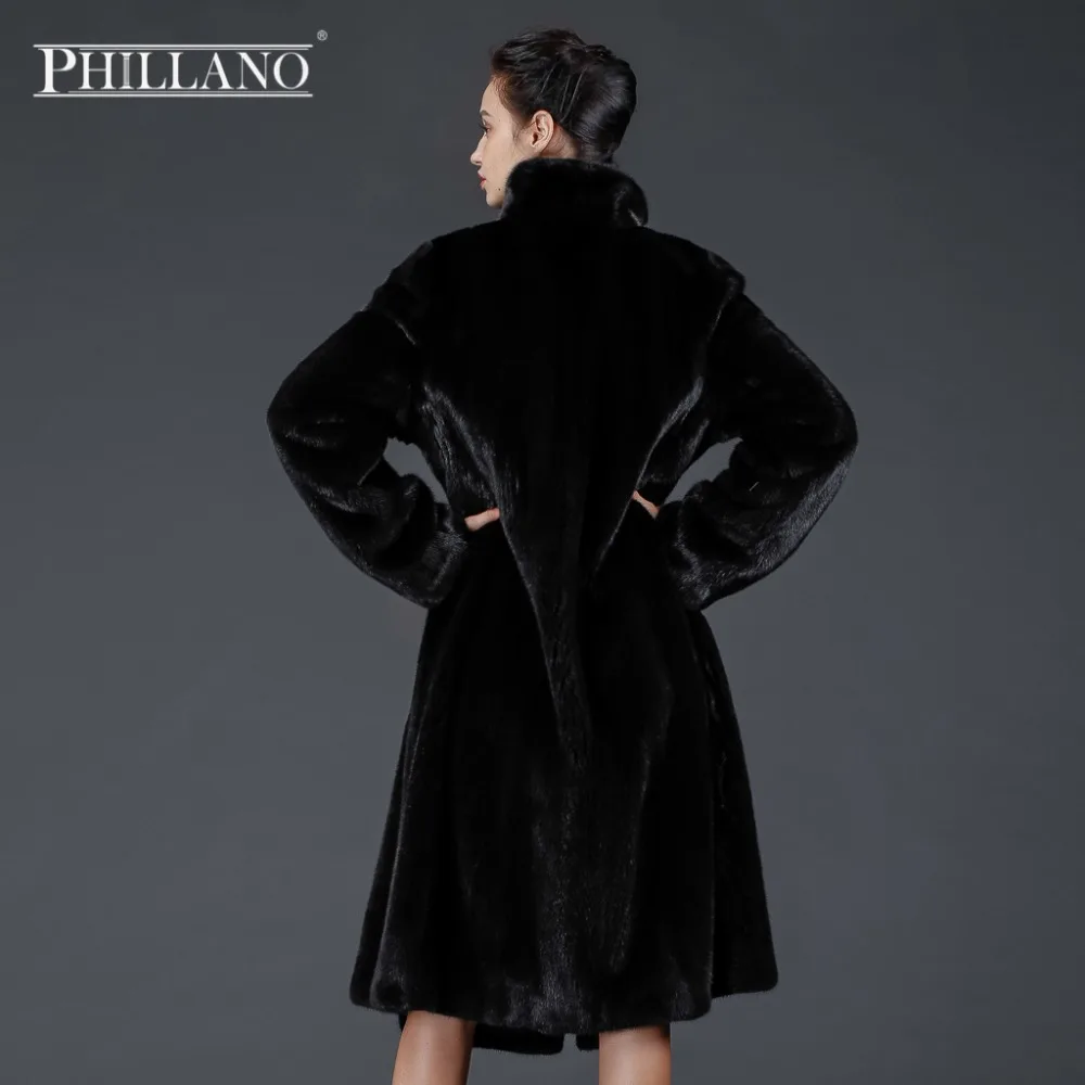Продажа PHILLANO 2016 Зима Шубы Из Натурального Меха Норки Скандинавия Дания Зимнее