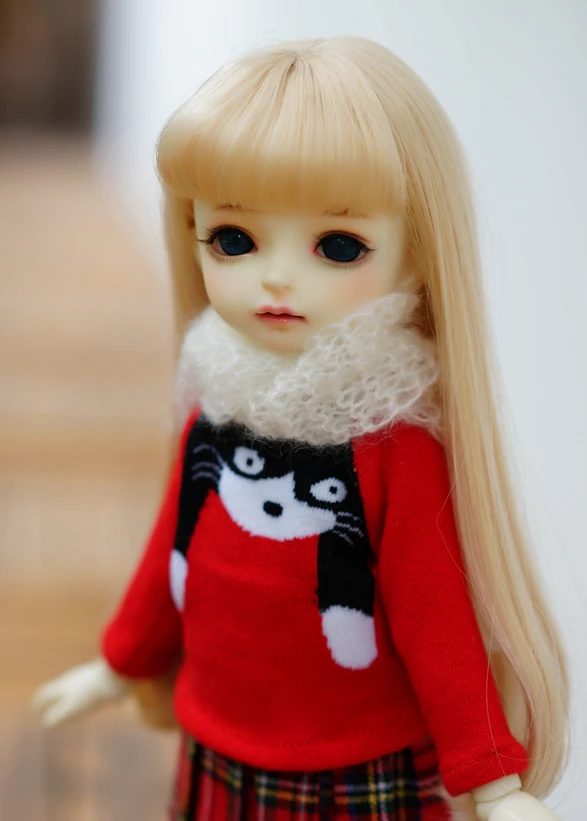 

T02-X630 Best children gift 1/6 bjd dolls Accessories handmade clothes lovey cute Christmas cat sweater 1pcs