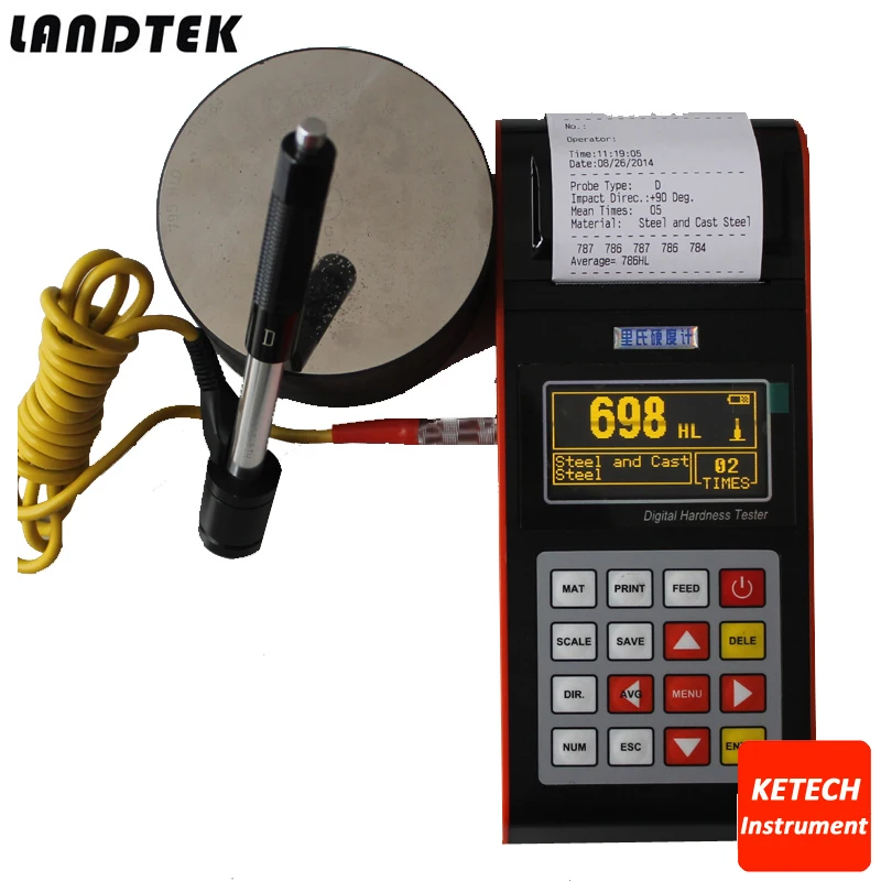 

YHT400 New Portable Leeb Metal Hardness Tester + Printer