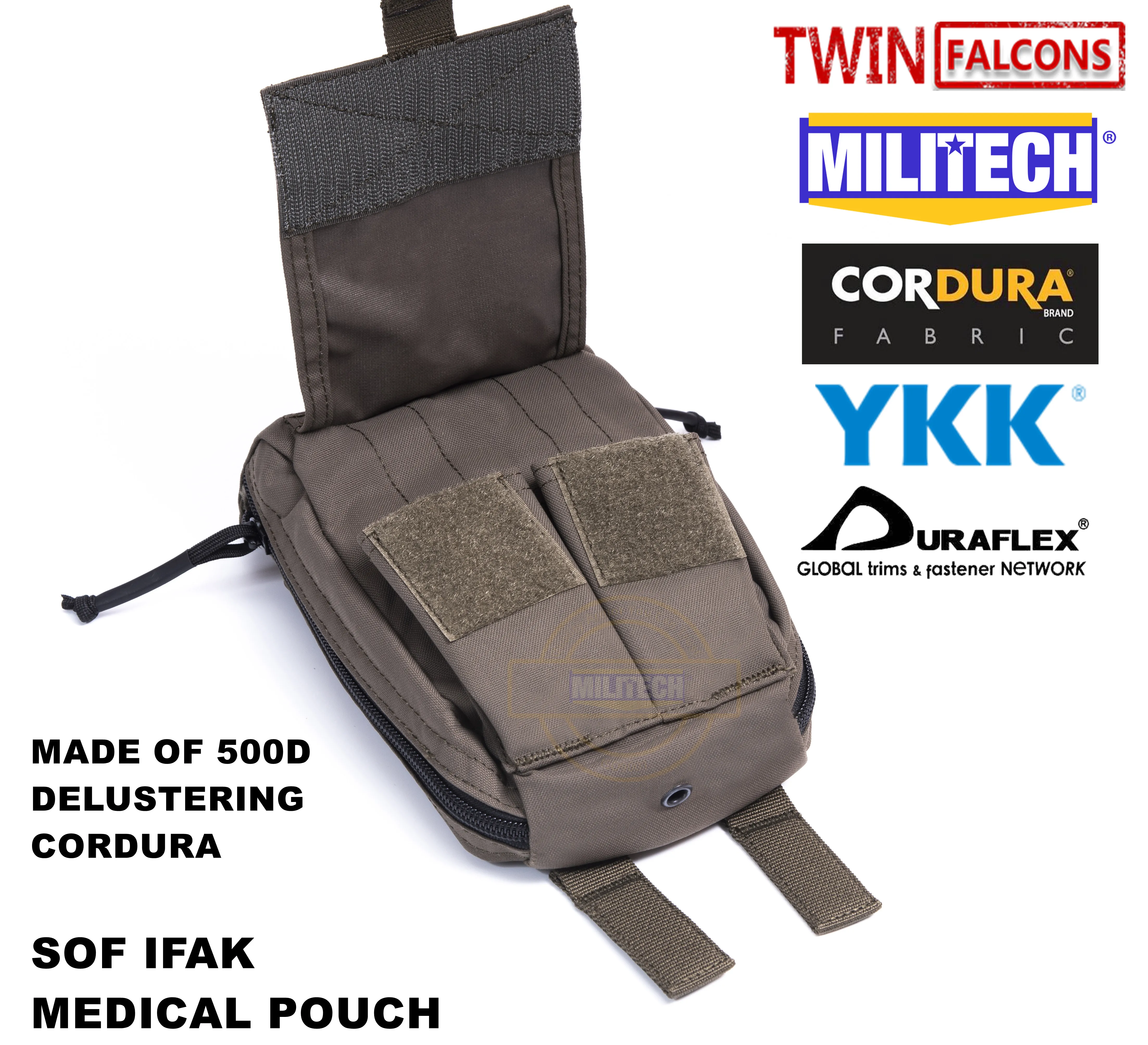 MILITECH twinfalcon TW Delustered MOLLE медицинский комплект первой помощи для травм сумка емки