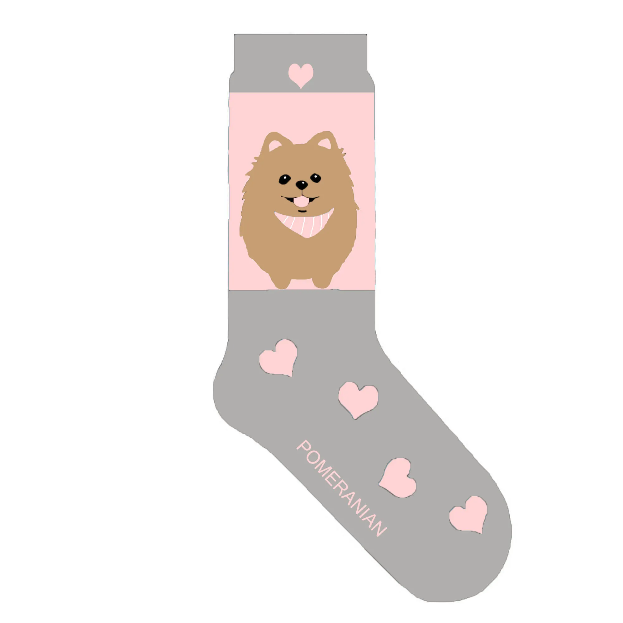 Pomeranian подарочные носки для собак забавные pomeranian женщин хлопковые с милым щенком