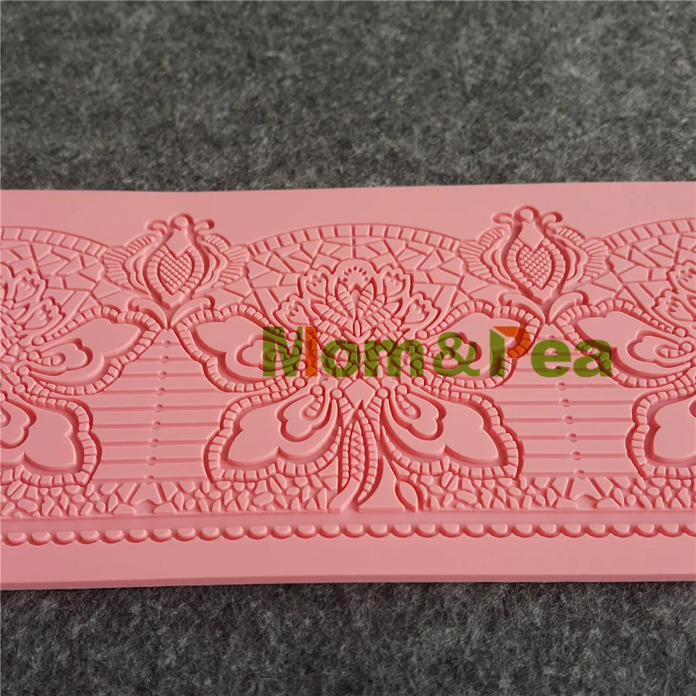 Mom & Pea GX193 Бесплатная доставка кружевная форма для украшения торта помадка 3D