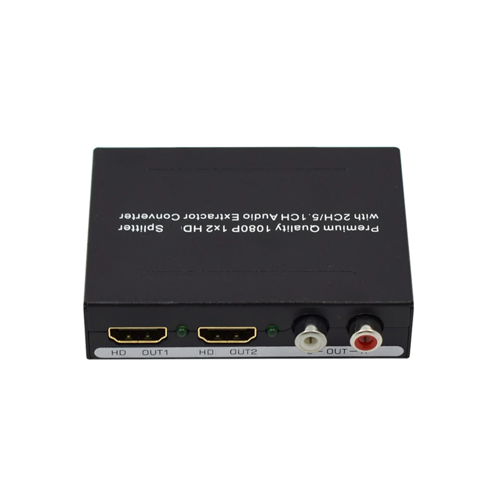 Для XBOX PS3 PS4 Smart HD HDMI сплиттер 2 порта 1080P 1x2 2CH/5.1CH Spdif Toslink + L/R аудио экстрактор