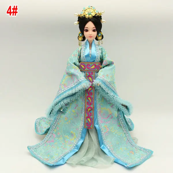 4 Ручная работа 31 см Bjd 1/6 кукла Китайский костюм куклы 12 шарнирное Тело 3D имитация глаз девочка кукла детские игрушки День рождения Рождественский подарок - Цвет: 4