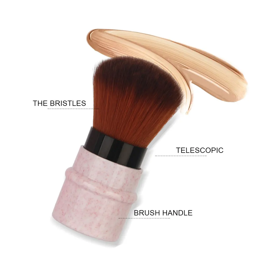 

Mini Retractable Foundation Makeup Powder Blush Beauty Brushes Adjustable ConvenientTravel Cosmetic Brushes Professional Brushes