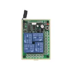 DC 12V 24V 4 CH каналы 4CH RF беспроводной пульт дистанционного управления автомобильные дверные световые полосы система переключения приемник, совместимость 315  433 MHz