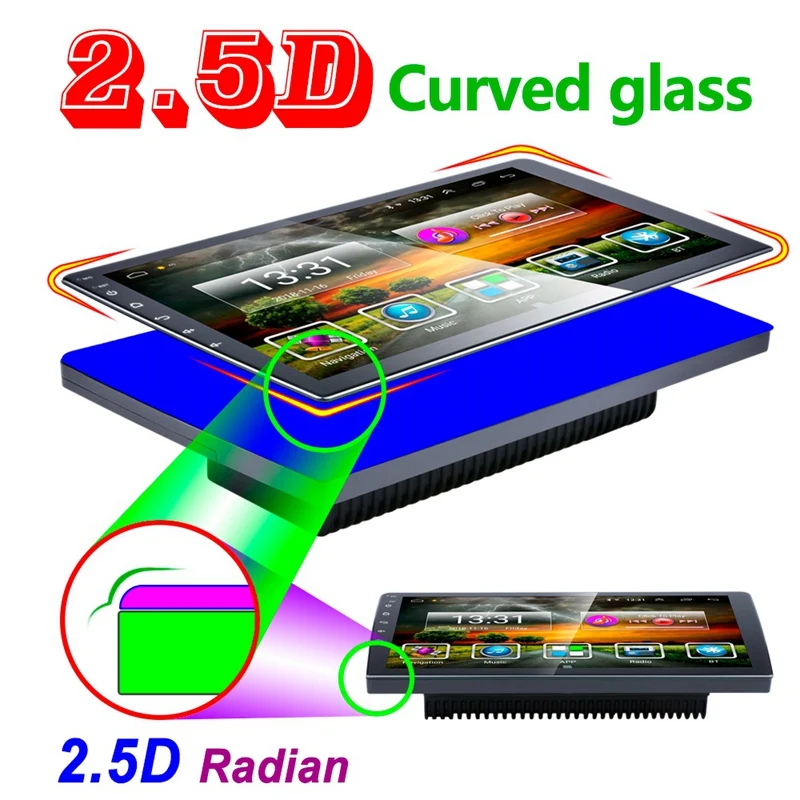 2 Din Car Radio 10.1 Inch Hd Car Mp5 Multimedia Player Android 8.1 Car Radio Gps Navigation Wifi Bluetooth