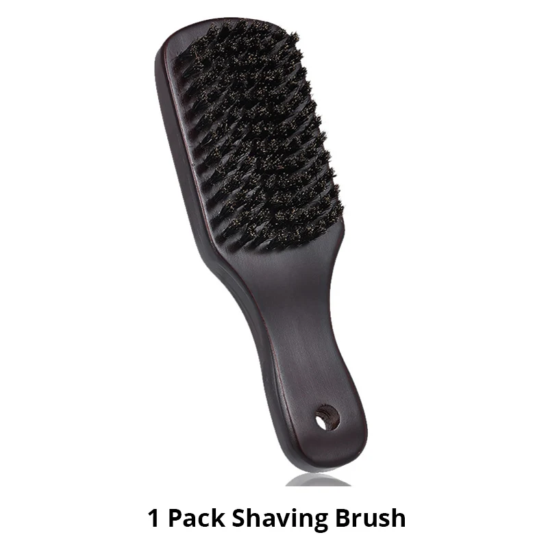 1 Round headbrush Мужская бритвенная щетка для удаления волос, для лица, бороды, Парикмахерская стильная щетка, мягкая щетина, деревянная ручка, бритва, бритва, принадлежность щетки, набор инструментов - Цвет: 1 Round headbrush