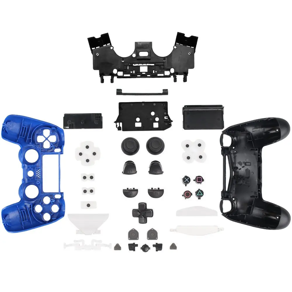 PS4 синий полный набор корпус Оболочка Чехол Замена мод комплект для sony Playstation 4 Dualshock 4 PS 4 беспроводной контроллер геймпад