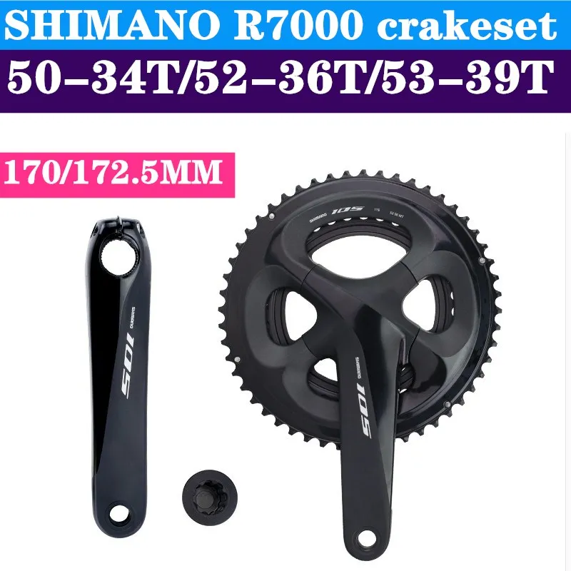 SHIMANO 105 R7000 HOLLOWTECH II диаметра окружности болтов(FC R7000 диаметра окружности болтов(2x11-Speed В переменного тока, 50-34T 52-36T 53-39T 165 мм 170 мм 172,5 мм 175 мм 5800