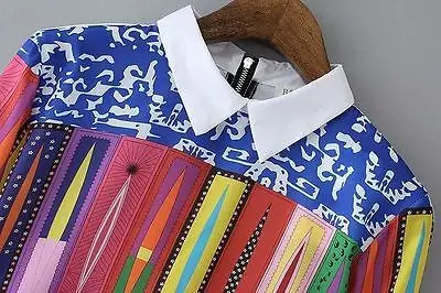 Женские винтажные повседневные рубашки в стиле ретро топы с длинными рукавами