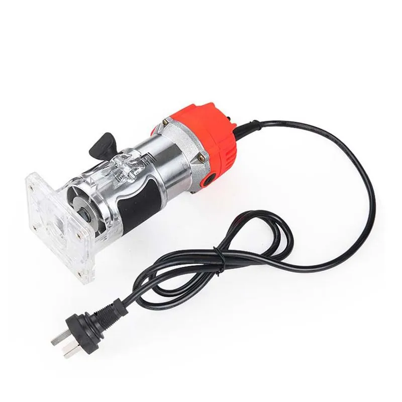 650W 220V Wood Trim Router 6.35mm Collect Electric Hand Trimmer Router Wood Carving Machine for Carpentry Woodworking Tools