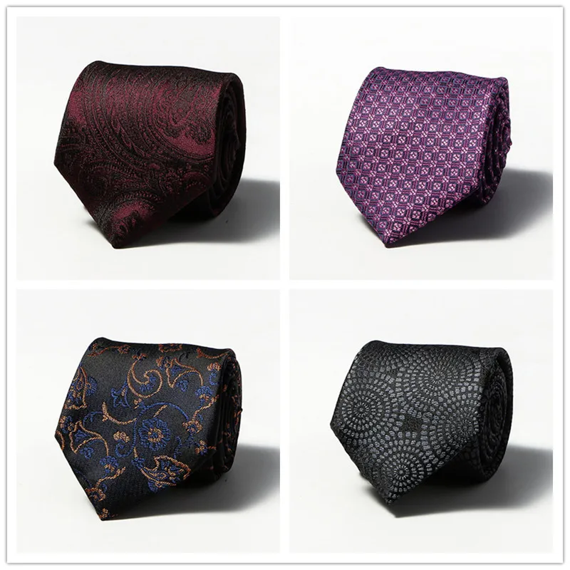 luxury men's Ties 8CM Width Necktie Striped men cravate silk Skinny polyester Formal tie Business Wedding party OJ08-PT67-99 |