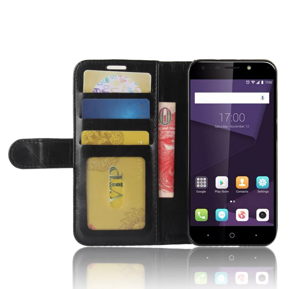 Чехол для ZTE Blade A6 Lite роскошный винтажный кожаный чехол бумажник с откидной