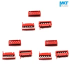 100 шт. Micromatch Red 2,54 мм Шаг Женский IDC Box Header 4P 6P 8P 10P