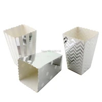 72pcslot chevron striped polka dot popcorn boxes carnival circus party favor decorative gift snack candy boxes
