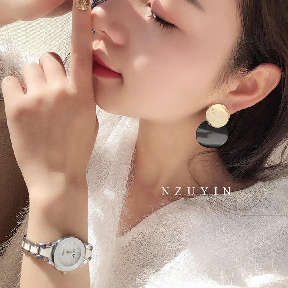 Семь конфет 925 Серебряные иглы круглые серьги для женщин сплайсинга гвоздики