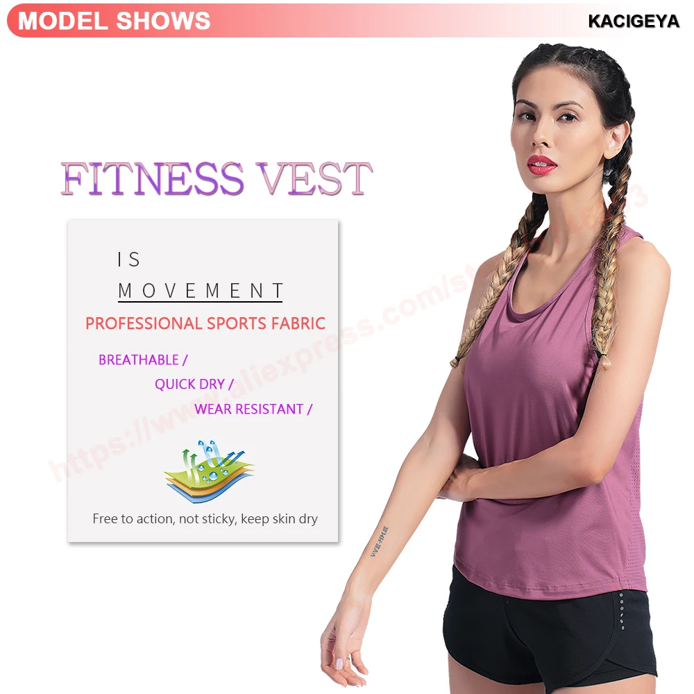 Yoga Top Vest Quick Dry Workout Sport Fitness Women Sport Shirt Sexy Backless Female Sleeveless Yoga Running T Shirts