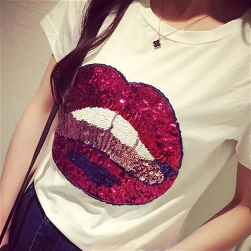 Аксессуары для одежды блестки железные патчи модные наклейки футболка ткань