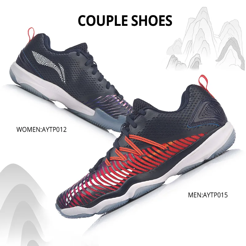 Li Ning/мужская тренировочная обувь для бадминтона RANGERTD износостойкая спортивная