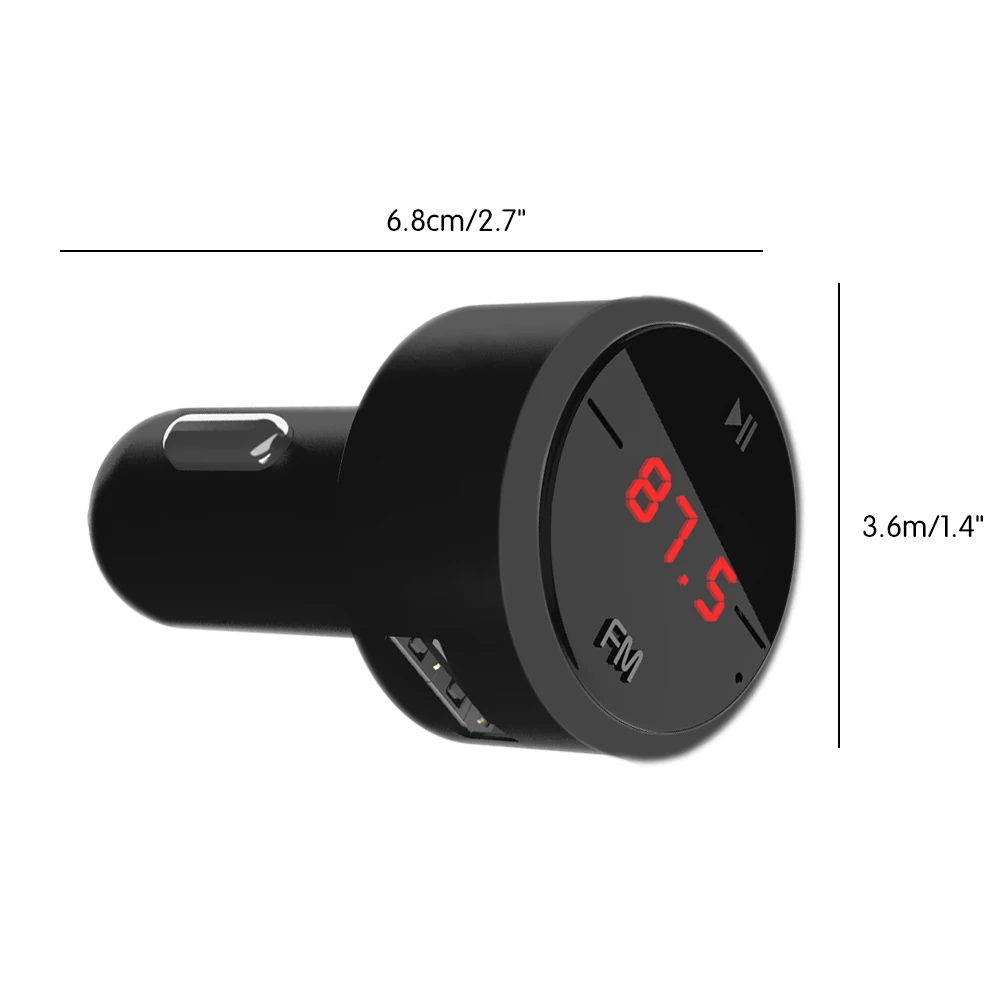 Автомобильный Bluetooth трансмиттер Onever с двумя USB портами 3 1 А|Автомобильный
