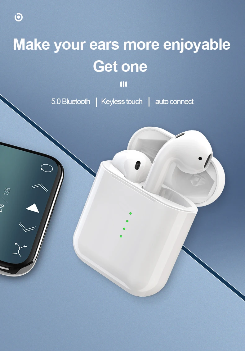 Wearpai i10 TWS мини Bluetooth гарнитура 5,0 беспроводные наушники Спорт сенсорное управление bluetooth eraphone для iphone xiaomi смартфон