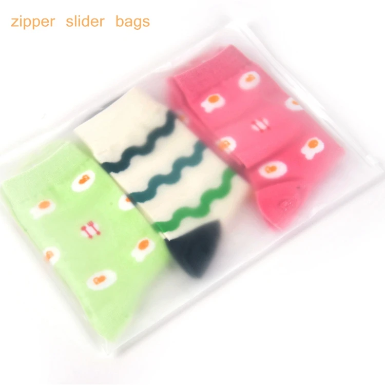 100pcsMatte прозрачная пластиковая сумка для хранения Ziplock дорожные сумки замка