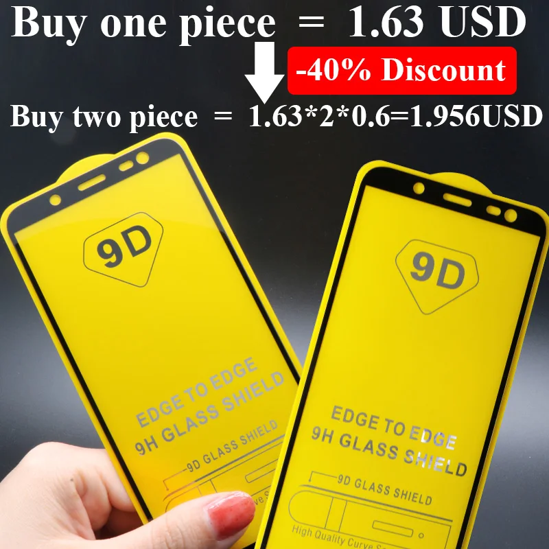 9D полное покрытие Защитное стекло для samsung galaxy j6 закаленное защитное экрана j4 2018 j7