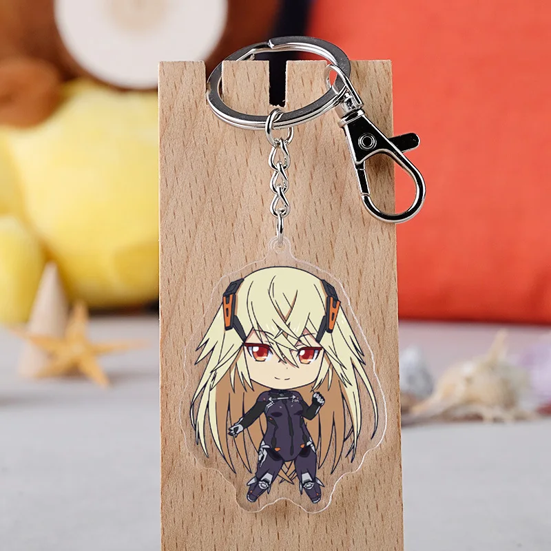 

10 pcs/lot Anime Beatless Acrylic Keychain Toy Figure Lacia Kouka Bag Pendant Double sided Key Ring Gifts