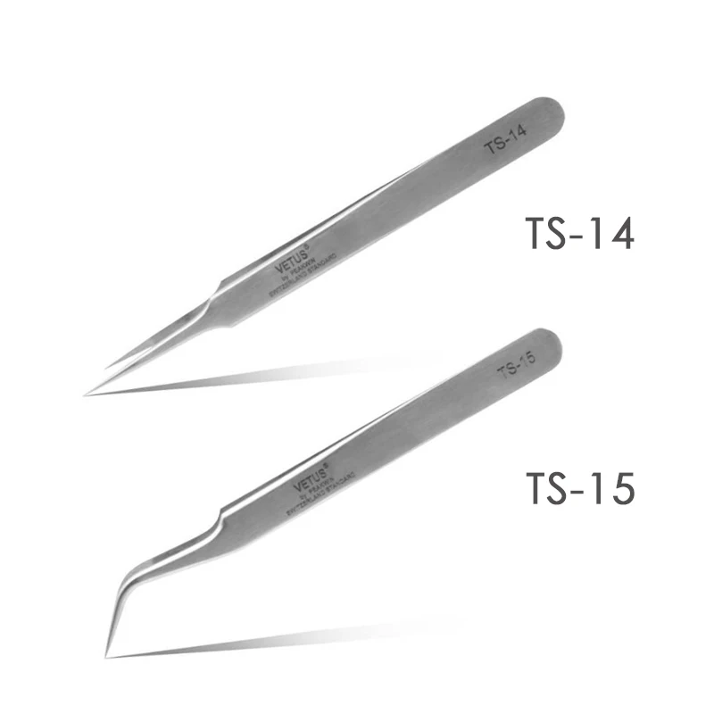 Vetus 6 шт./лот TS10 TS 11 12 13 14 15 высокоэластичные щипцы из нержавеющей стали с защитой от