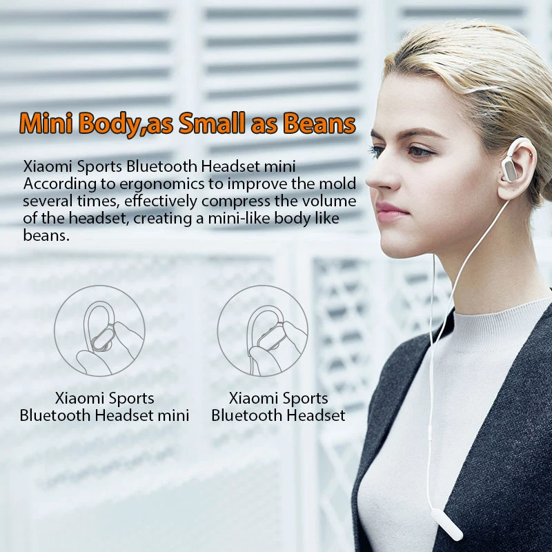 Оригинальные Xiaomi Mi Bluetooth наушники мини версия Спортивная беспроводная гарнитура