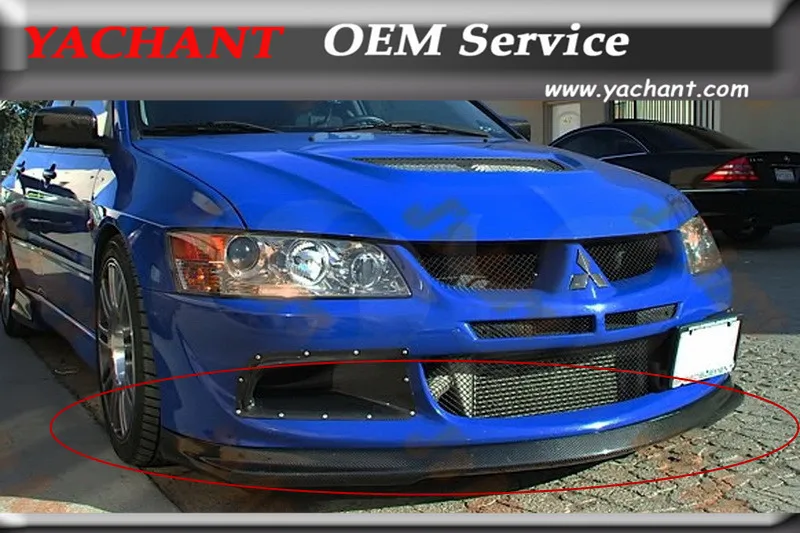 Автомобильный Стайлинг FRP волоконное стекло передний бампер для 2003 2005 Mitsubishi Evolution