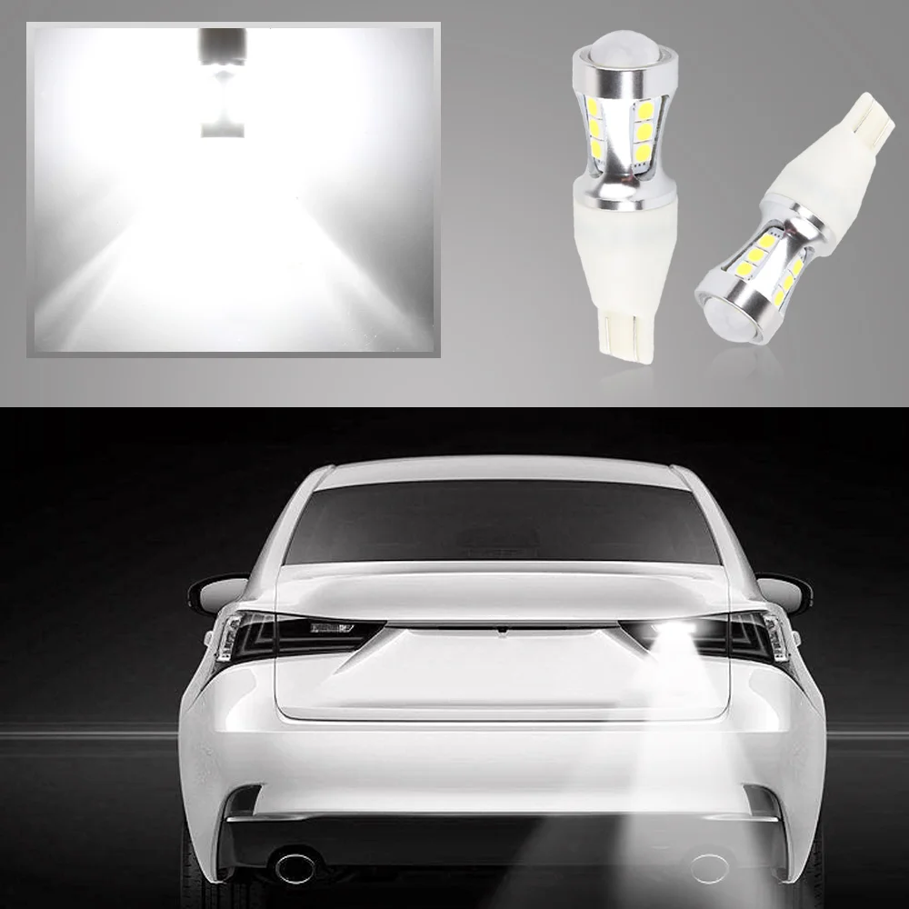 2 шт. 1000Lm W16W T15 СВЕТОДИОДНЫЕ Лампы CANBUS ОВС ошибок LED резервного света 921 912 W16W светодиодные лампы автомобилей Обратный ксеноновая лампа белый D030